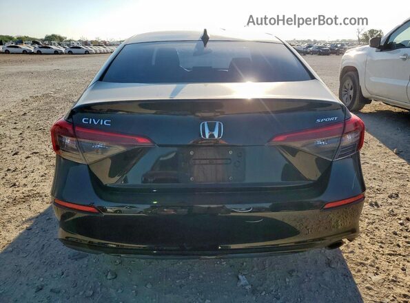 2HGFE2F58NH560377 2022 HONDA CIVIC Black Widok z tyłu
