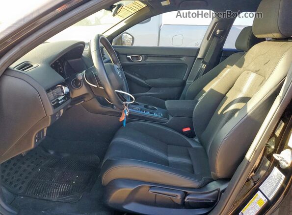 2HGFE2F58NH560377 2022 HONDA CIVIC Black Widok wnętrza z przodu