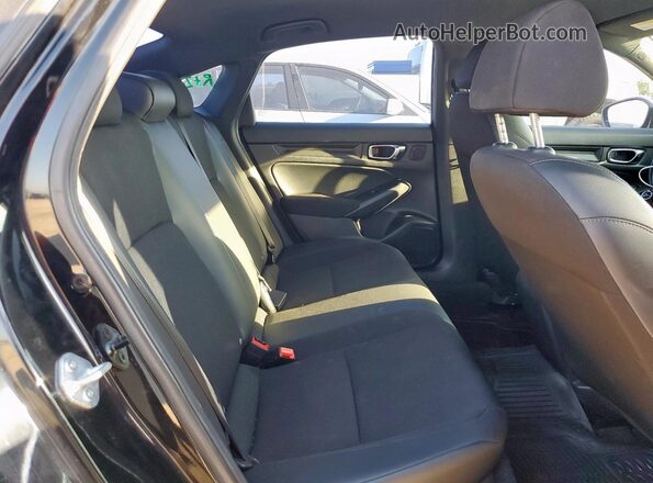 2HGFE2F58NH560377 2022 HONDA CIVIC Black Widok tylnych siedzeń