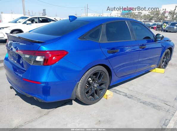 2HGFE2F58NH603664 2022 HONDA CIVIC Blue Trasero derecho