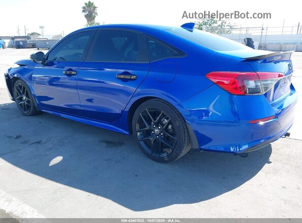 2HGFE2F58NH603664 2022 HONDA CIVIC Blue Trasero izquierdo