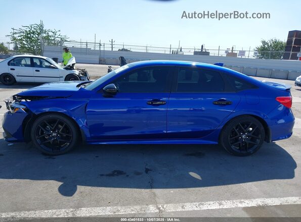 2HGFE2F58NH603664 2022 HONDA CIVIC Blue Vista interior de 360 grados