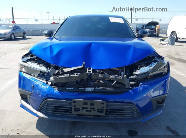 2HGFE2F58NH603664 2022 HONDA CIVIC Blue Vista del cuadro de instrumentos