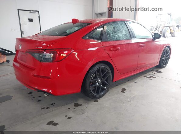 2HGFE2F59NH606346 2022 HONDA CIVIC Red Rear right
