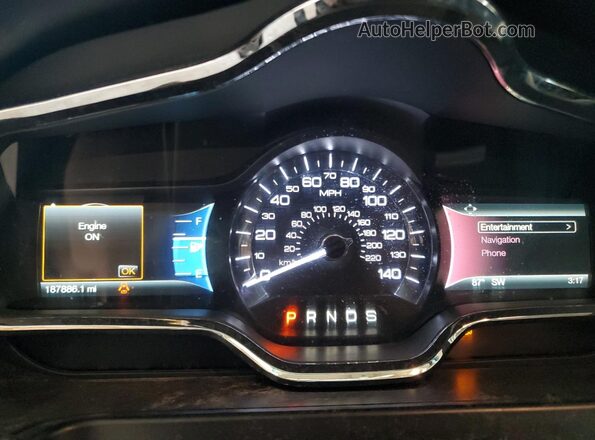 2LMHJ5AT1KBL01979 2019 LINCOLN MKT Black Vista del cuadro de instrumentos