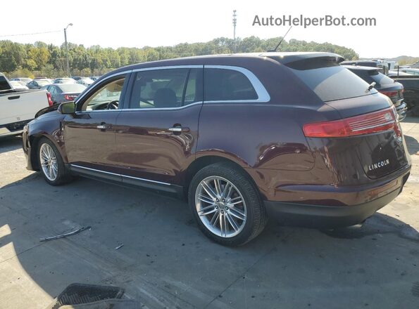 2LMHJ5AT4KBL04195 2019 LINCOLN MKT Burgundy Trasero izquierdo