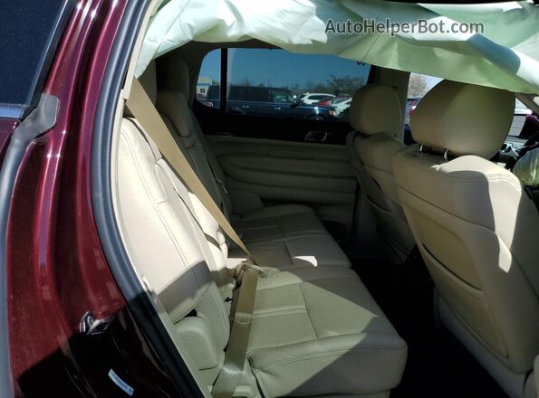 2LMHJ5AT4KBL04195 2019 LINCOLN MKT Burgundy Vista interior trasera