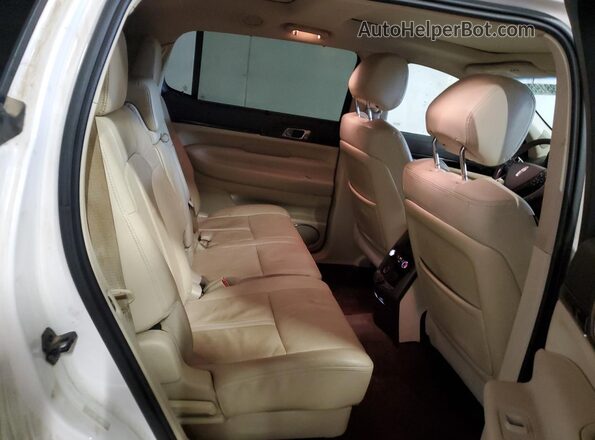 2LMHJ5ATXJBL01641 2018 LINCOLN MKT White Widok wnętrza z tyłu