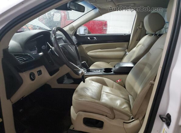 2LMHJ5ATXJBL01641 2018 LINCOLN MKT White Widok wnętrza z przodu