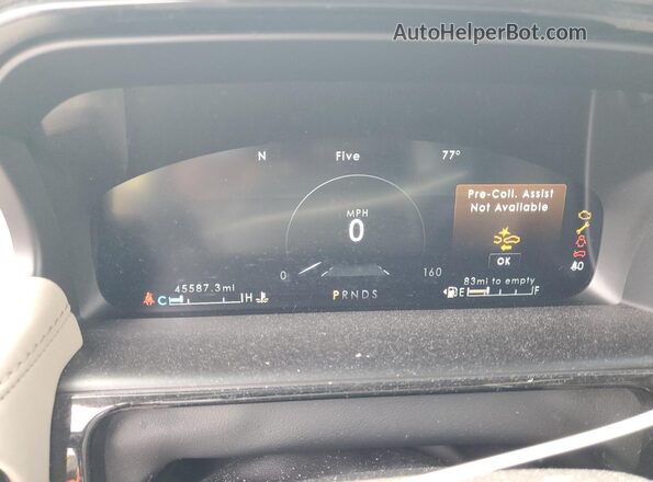 2LMPJ6J9XNBL18936 2022 LINCOLN NAUTILUS White Instrument cluster view