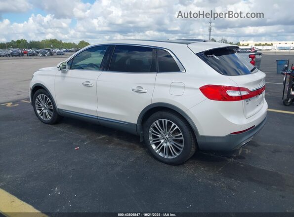 2LMPJ6LR0JBL26437 2018 LINCOLN MKX White Trasero izquierdo