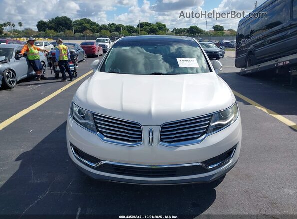 2LMPJ6LR0JBL26437 2018 LINCOLN MKX White Vista frontal