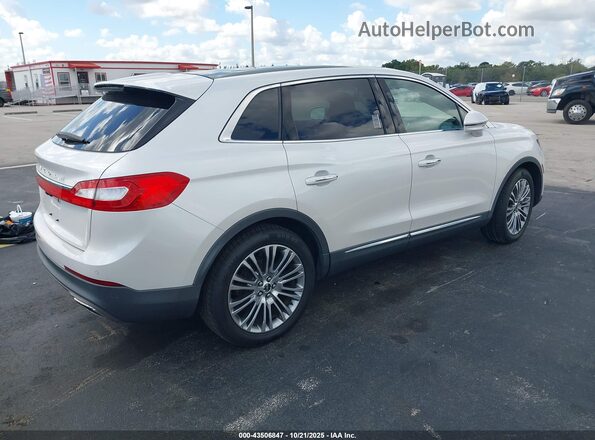 2LMPJ6LR0JBL26437 2018 LINCOLN MKX White Trasero derecho