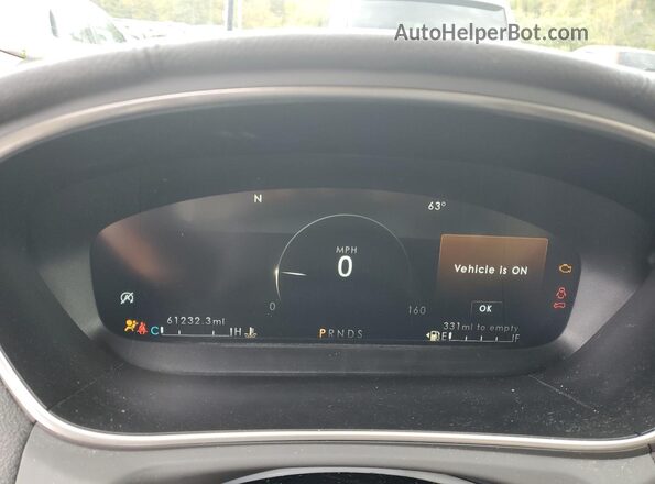 2LMPJ8KP2LBL23117 2020 LINCOLN NAUTILUS Black Instrument cluster view