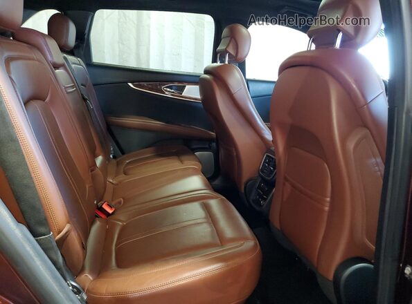 2LMPJ8LP3GBL29092 2016 LINCOLN MKX Brown უკანა სალონის ხედი