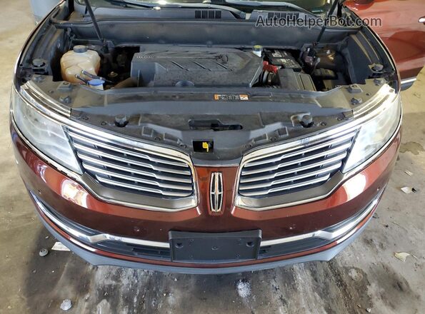 2LMPJ8LP3GBL29092 2016 LINCOLN MKX Brown ძრავის განყოფილების ხედი
