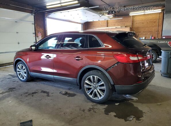 2LMPJ8LP3GBL29092 2016 LINCOLN MKX Brown უკანა მარცხენა