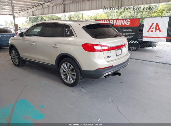 2LMTJ8LP8GBL52043 2016 LINCOLN MKX White Tył lewy