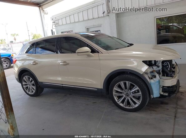 2LMTJ8LP8GBL52043 2016 LINCOLN MKX White Widok wnętrza z tyłu