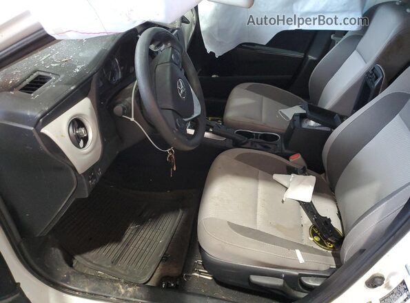 2T1BURHE7KC165005 2019 TOYOTA LL White წინა სალონის ხედი