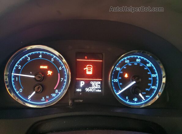 2T1BURHE8JC046832 2018 TOYOTA LL Blue Սարքավորումների վահանակի տեսք
