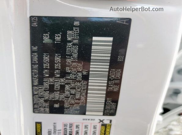 2T2BAMCA4SC103167 2025 LEXUS RX White 