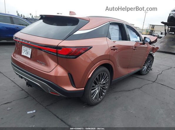 2T2BBMCA0PC007668 2023 LEXUS RX 350H Коричневый Задняя правая четверть