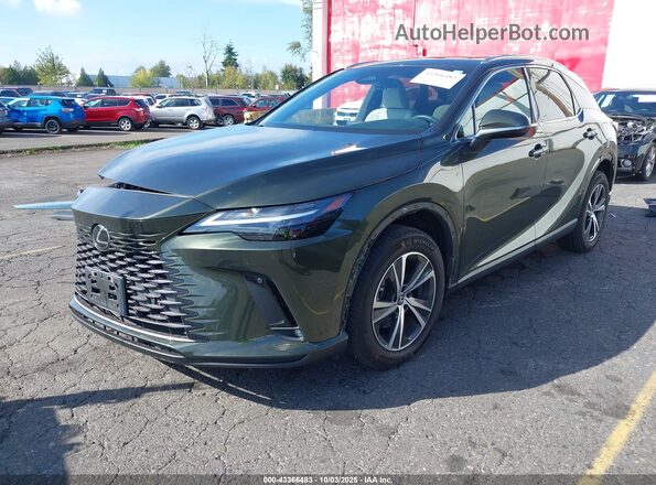 2T2BBMCA0PC010442 2023 LEXUS RX 350H Green წინა მარცხენა ხედი სამი მეოთხედიდან