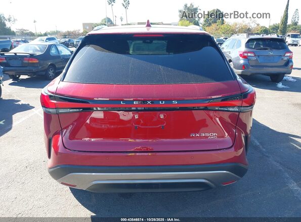 2T2BBMCA5RC042435 2024 LEXUS RX 350H Red 