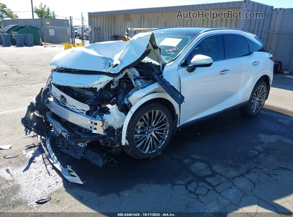 2T2BBMCA6PC011496 2023 LEXUS RX 350H White წინა მარცხენა ხედი სამი მეოთხედიდან