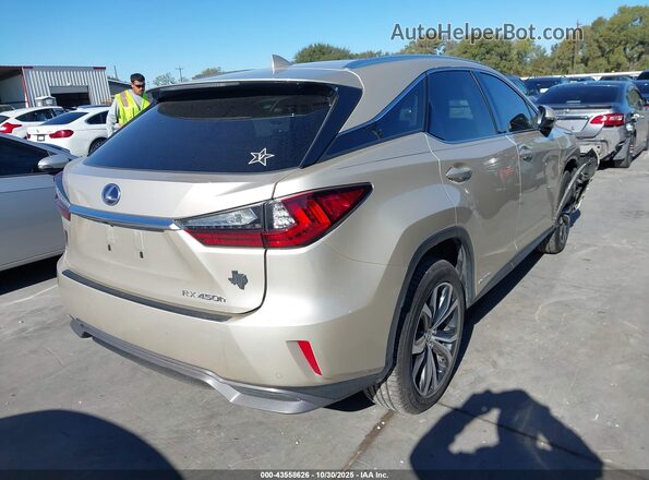 2T2BGMCA3JC024750 2018 LEXUS RX 450H Коричневый Задняя правая четверть