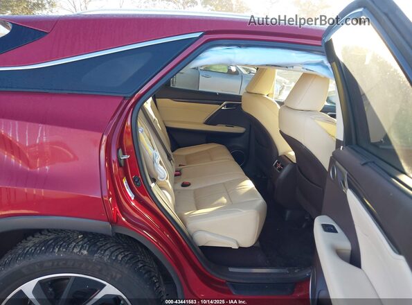 2T2BGMCA4JC022764 2018 LEXUS RX 450H Red Widok naklejki z numerem VIN