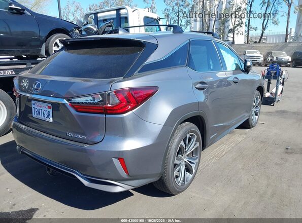 2T2BGMCA5GC004217 2016 LEXUS RX 450H Серый Задняя правая четверть