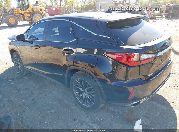 2T2BZMCA0GC042125 2016 LEXUS RX 350 Black Задня ліва чверть