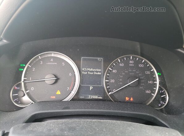 2T2BZMCA4JC151047 2018 LEXUS RX Черный Вид щитка приборов