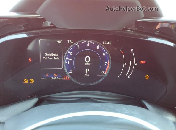 2T2GDCAZ5SC030150 2025 LEXUS NX Red Widok zestawu wskaźników