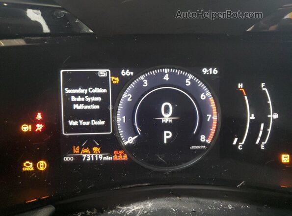 2T2GGCEZ4PC031492 2023 LEXUS NX Black ხელსაწყოთა პანელის ხედი