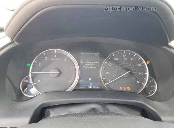 2T2HZMAA0LC166306 2020 LEXUS RX Gray Вид щитка приладів