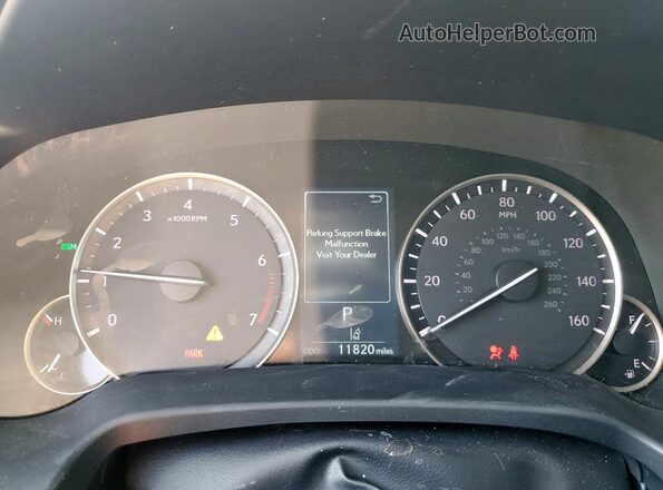 2T2HZMAA1LC174494 2020 LEXUS RX Silver Instrument cluster view