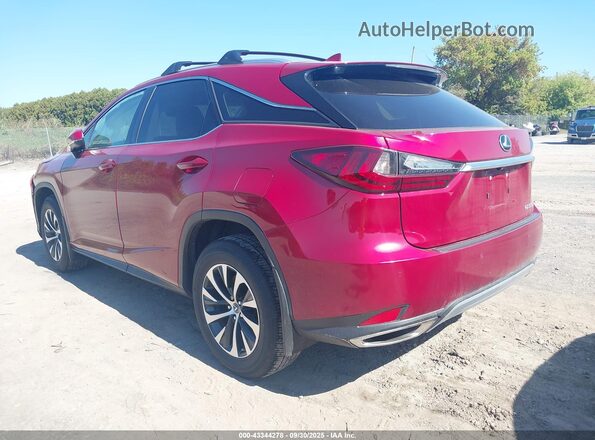 2T2HZMDA5NC357301 2022 LEXUS RX 350 Красный Задняя левая четверть
