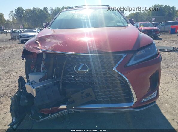 2T2HZMDA5NC357301 2022 LEXUS RX 350 Красный Вид задней части салона