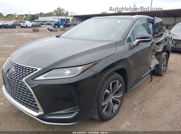 2T2HZMDAXNC344169 2022 LEXUS RX 350 Black Առջևի ձախ երեք քառորդ տեսարան