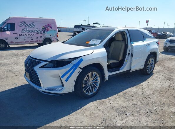 2T2JGMDA0MC066971 2021 LEXUS RX 450H White Vista tres cuartos delantera izquierda