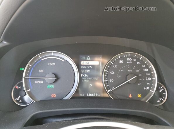 2T2JGMDA1MC063531 2021 LEXUS RX Blue Vista del cuadro de instrumentos