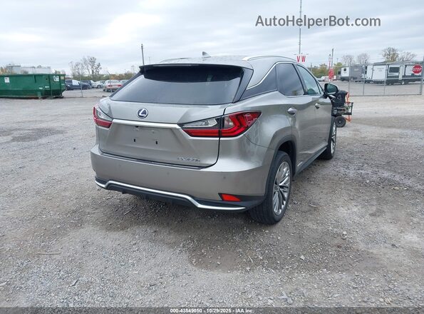 2T2JGMDA2NC074491 2022 LEXUS RX 450H Серебряный Задняя правая четверть