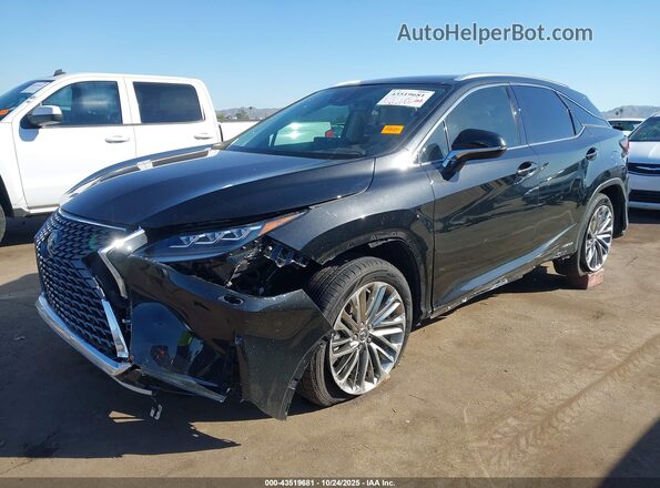 2T2JGMDA5LC048254 2020 LEXUS RX 450H Черный Передняя левая четверть