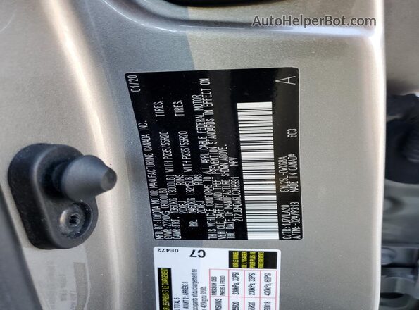 2T2JGMDA6LC048991 2020 LEXUS RX Gray Սալոնի 360 աստիճան տեսք