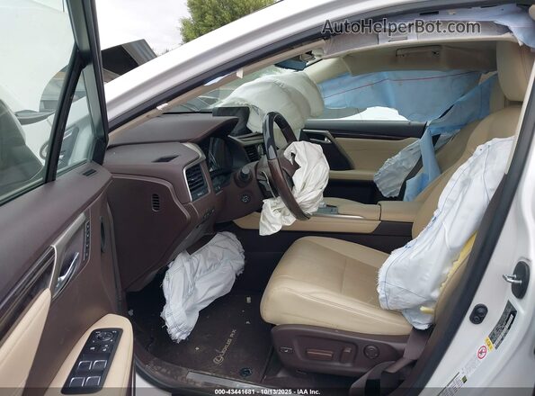 2T2JGMDA8LC045333 2020 LEXUS RX 450H White Widok wnętrza z przodu