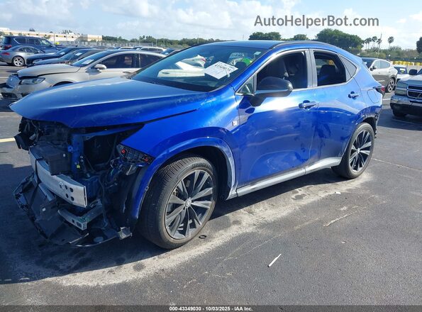 2T2KGCEZ2RC036395 2024 LEXUS NX 350 Blue წინა მარცხენა ხედი სამი მეოთხედიდან