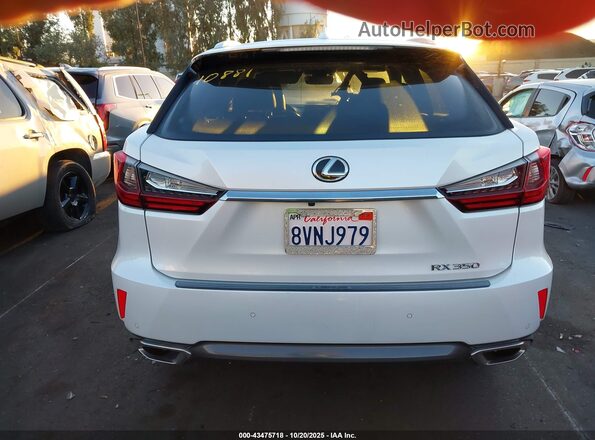 2T2ZZMCA5JC099121 2018 LEXUS RX 350 White 